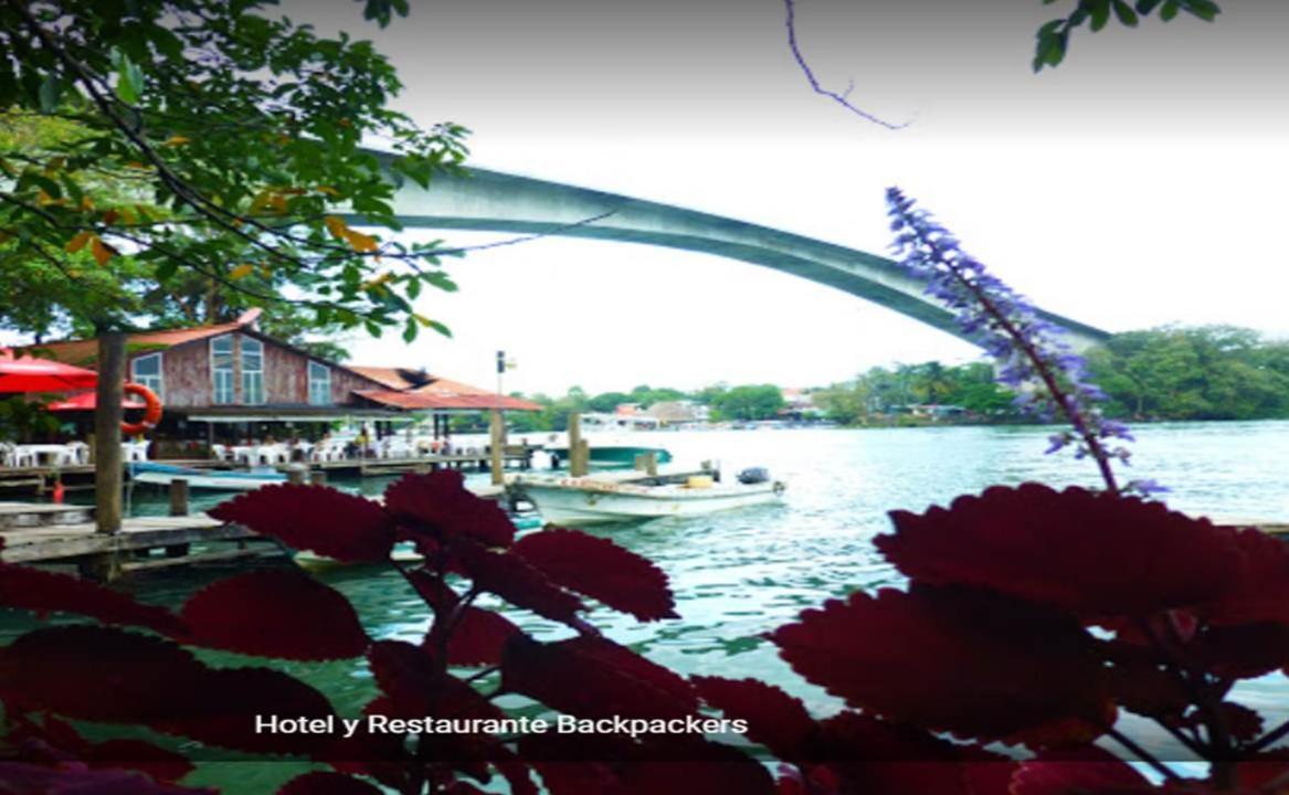 Hotel Y Restaurante Backpackers Rio Dulce Ngoại thất bức ảnh